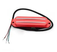 Pre-Wired Pickup Harness Kit Alnico V Twin Blade Mini Humbucker Pickup Dual Rail 9K For Electric Guitar Replacement Multi Colour(Pink)