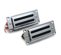 Pre-Wired Pickup Harness Kit Applicable To Mini LP Electric Guitar Double Coil 68X29MM Small Double Double Block Pickup Metal Frame Chrome(Set)