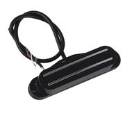 Pre-Wired Pickup Harness Kit Black 4 Wire Magnetic Dual Rail Humbucker Pickup Electric Guitar Double Coil Pickup(Black)