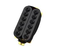 Pre-Wired Pickup Harness Kit Black Adjustable Metal Double Coil Electric Guitar Pickups Humbucker Resistance:7.5k 15K(Bridge)