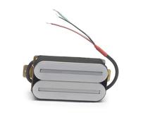 Pre-Wired Pickup Harness Kit Double Coil Large Double Track Pickup Silver Chrome Panel Electric Guitar Pickup Suitable For SQ ST Electric Guitar(Neck)