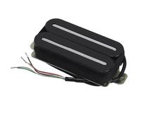 Pre-Wired Pickup Harness Kit Dual Blade Hot Rail Electric Guitar Humbucker Pickup Ceramic 4-Wires Guitar Parts(Black)