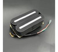Pre-Wired Pickup Harness Kit Dual Hot Rail Electric Guitar Humbucker Pickup N-10K/B-16K Double Coil Pickup Coil Splitting Ceramic Pickup Black(Bridge)