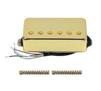 Pre-Wired Pickup Harness Kit Electric Guitar Humbucker Pickup Ceramic Pickup Gold/Black For LP Style Guitar Parts(B+N B)
