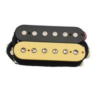 Pre-Wired Pickup Harness Kit Electric Guitar Pickup Alnico 5 Aluminum Nickel Cobalt Series Double Coil Pickup Double Block Pickup White Copper Base(Bridge E)
