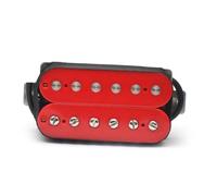 Pre-Wired Pickup Harness Kit Electric Guitar Pickup Alnico 5 Aluminum Nickel Cobalt Series Double Coil Pickup Double Block Pickup White Copper Base(Bridge C)
