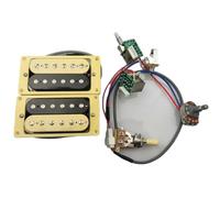 Pre-Wired Pickup Harness Kit Electric Guitar Pickup Guitar Pickups SD Humbucker Pickup 4C Harness 2V1T Set(YE Push-Pull)