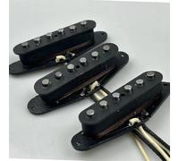 Pre-Wired Pickup Harness Kit For Electric Guitar Pickup Set SSS Handwound Alnico 5 80's Style Single Coil Pickups(52)