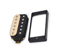 Pre-Wired Pickup Harness Kit Guitar Pickup Zebra Faced Humbucker Double Coil Electric Guitar Pickups 50/52mm With Installing Frame Guitar Accessories(Neck)