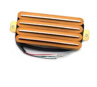 Pre-Wired Pickup Harness Kit High-output Rail-type Four-coil Double Pickup Metal Style Suitable For ST TL LP Electric Guitar(Orange)