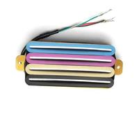 Pre-Wired Pickup Harness Kit Hot Rail 2-Dual Blade Electric Guitar High Output Track Type Four Coil Humbucker Pickup(Rainbow)
