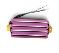 Pre-Wired Pickup Harness Kit Hot Rail 2-Dual Blade Electric Guitar High Output Track Type Four Coil Humbucker Pickup(Purple)
