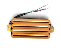 Pre-Wired Pickup Harness Kit Hot Rail 2-Dual Blade Electric Guitar High Output Track Type Four Coil Humbucker Pickup(Orange)
