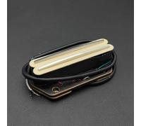 Pre-Wired Pickup Harness Kit Humbucker Bridge Pickup Dual Coil Bridge Pickup Dual Rail Pickup For TL Electric Guitar(Yellow)