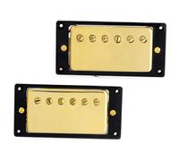 Pre-Wired Pickup Harness Kit Humbucker Double Coil Pickups Neck And Bridge Pickup Compatible With LP Style Electric Guitar Parts Replacement Gold