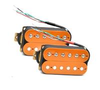 Pre-Wired Pickup Harness Kit Humbucker Electric Guitar Pickup Coil Spliting Pickup Humbucker Dual Coill Pickup 4 Conduct Cable N-7.5K/B-15K Output Orange(B+N)