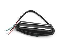 Pre-Wired Pickup Harness Kit Multi Colour Alnico 5 Twin Blade Humbucker Mini Double Coil Pickup 9K For ST Single Size Pickup Electric Guitar Parts(Black 3)