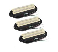 Pre-Wired Pickup Harness Kit Set Of Alnico 5 Guitar Hot Dual Rails Pickups 6K+9K+12K For ST Electric Guitar(Yellow)
