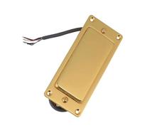 Pre-Wired Pickup Harness Kit Silver/Black/Gold Electric Guitar Mini Humbucker Pickup Set Sealed Fit Electric Guitar(Gold)