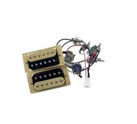 Pre-Wired Pickup Harness Kit Suitable For LP Guitar Humbucker Electric Guitar Pickup Single Cut Solderless 1 Set Of Guitar Accessories(2V2T YE)