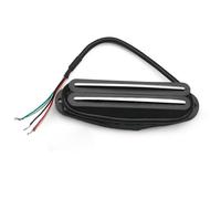 Pre-Wired Pickup Harness Kit Twin Blade Dual Rail Humbucker Double Coil Pickup For FD ST Electric Guitar Replacement 9K Resistance(Black 2)