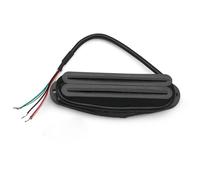 Pre-Wired Pickup Harness Kit Twin Blade Dual Rail Humbucker Double Coil Pickup For FD ST Electric Guitar Replacement 9K Resistance(Black 1)
