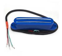 Pre-Wired Pickup Harness Kit Twin Blade Mini Humbucker Pickup Dual Rail 9K For Electric Guitar Replacement Multi Colour Alnico 5(Blue 2)