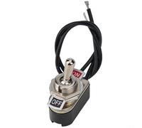 Pre-wired Rocker for toggle Switch, 2PCS 2 Foot On/Off Prewired Rocker for spst 6A/125V, 2-Pin Prewired On/Off Rocker Switch with Wire