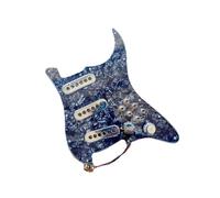 Pre Wired Vintage Mini AlNiCo Magnet Pickguard Pickup And A Set Of Guitar Wiring Harness Electric Guitar Pickguard Pickups(Grey pearl)