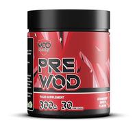 PRE WOD Pre Workout Supplement for Functional Fitness - 300g | Beta Alanine, Citrulline, Caffeine Pre Workout Supplement | Back by Athletes - Made in The UK by WOD Powders (Strawberry Sweets)