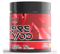 PRE WOD Pre Workout Supplement for Functional Fitness - 300g | Beta Alanine, Citrulline, Caffeine Pre Workout Supplement | Back by Athletes - Made in The UK by WOD Powders (Juicy Lemon)