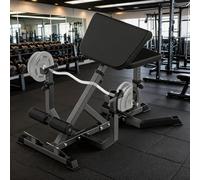 Preacher Curl Weight Bench, 204kg/450lbs Bicep Curl Bench, 6-Level Adjustable Arm Isolated Barbell Dumbbell Strength Training Station, Heavy-Duty Steel, Thick Cushion, Home Gym
