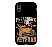 Preachers Kid Front Pew Veteran Christian Case for iPhone X/XS