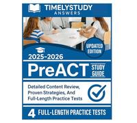 PreACT Study Guide 2025-2026: Detailed Content Review, Targeted Practice Exercises, and Complete 4 Full-Length Tests for Top Scores