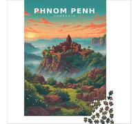Preah Vihear Temple 1000 piece jigsaw | an enjoyable activity to keep the mind active and improve concentration and attention over time to enjoy at home50x75cm