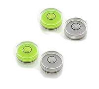 Preamer Plastic Circular Spirit Small Bubble Level Rv Bubble leveler Picture Hanging Tool for 3D Printer Camera Tripods, Ø15x8mm, 30′/2mm, 4 Pics