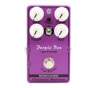 Preamp Overdrive Effect Pedal for Electric Guitar, Purple Metal Housing with True Bypass, ±15dB Two-Band EQ & Mid-for Boost Control, Compression Options, 115×65×50mm