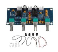 Preamp Tone Board Dual Channel High Mid Bass Adjustment Dual Core NE5532 Chip Volume Tone Control Board for Speaker Sound System Headphone DC 12V-24V