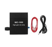 Preamps, Microphone Amplifier Mic Audio Amp High Gain 1000 Times Amplification Accessory Set Kit