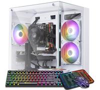 Prebuilt Gaming PC Desktop Computer,Core i7 7700 Desktop,Operating at A Frequency of 3.6-4.2 GHz,RTX 4060 Graphics Card with 8GB GDDR6 Video Memory,16GB RAM, 1TB NVME SSD,WiFi 5.0,RGB Fan x4