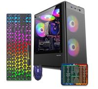 Prebuilt Gaming PC Desktop Computer,Intel Core i7 Desktop,Operating at A Frequency of 3.4-3.9 GHz,RX590 Graphics Card with 8GB GDDR5 Video Memory,16GB RAM, 1TB NVME SSD,WiFi 5.0,RGB Fan x5