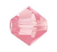 Preciosa MC Bead Rondelle Xilion Bicone 3.6 x 4 mm Rose (Bicone Preciosa MC Bead Rondelle Xilion Pink)