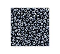Preciosa seed beads 20 g 11/0 (approx. 2.1 mm) hematite (Rocailles Preciosa seed beads hematite)