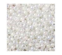 Preciosa Seed Beads 20 g 8/0 Opal Rainbow Metallised (Rocailles Preciosa Seed Beads Opal Rainbow Metallised)