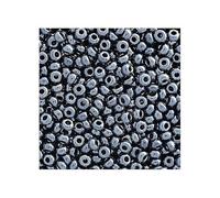 Preciosa seed beads 250 g 10/0 (approx. 2.3 mm) hematite (Rocailles Preciosa seed beads hematite)
