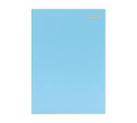 Precious 2026 A4 One Day to a Page Diary with Full Page of Saturday & Sunday Hardback Cover Planner Organiser Diary (Sky Blue)