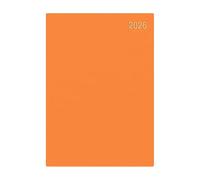 Precious 2026 A4 One Day to a Page Diary with Full Page of Saturday & Sunday Hardback Cover Planner Organiser Diary (Orange)