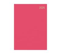 Precious 2026 A4 One Day to a Page Diary with Full Page of Saturday & Sunday Hardback Cover Planner Organiser Diary (Deep Pink)