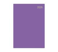 Precious 2026 A4 One Day to a Page Diary with Full Page of Saturday & Sunday Hardback Cover Planner Organiser Diary (Purple)