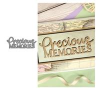Precious Memories Die Cuts for Card Making, Metal Cutting Dies for Paper Scrapbooking, DIY Stencils for Album Party Wedding Festivals Decoration